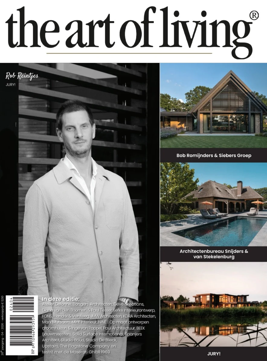 Cover of The Art of Living issue 04 · 2026 featuring Villa VHNB by Studio Boud